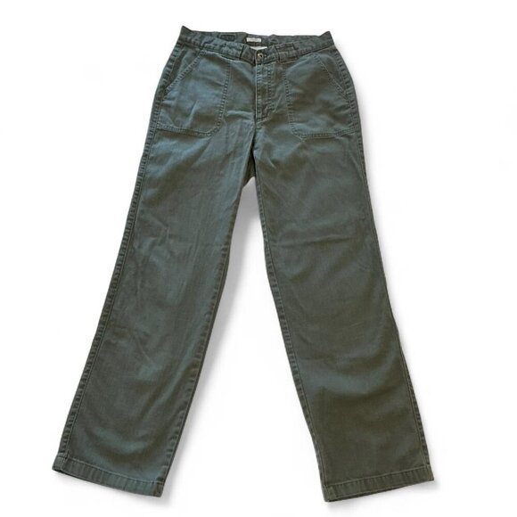 Liz Claiborne Liz Wear Vintage Olive Green Cargo Pants size 12 - Picture 1 of 3